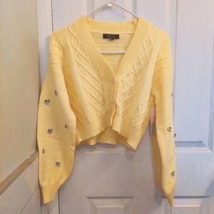 [Witty Fox] Knitted short cardigan